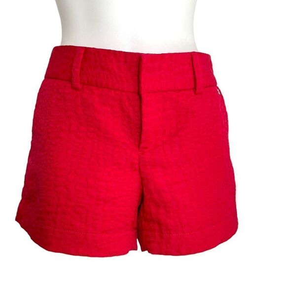 Calvin Klein Textured Belt Loop Shorts Medium Magenta Pink With Pockets - Picture 6 of 16